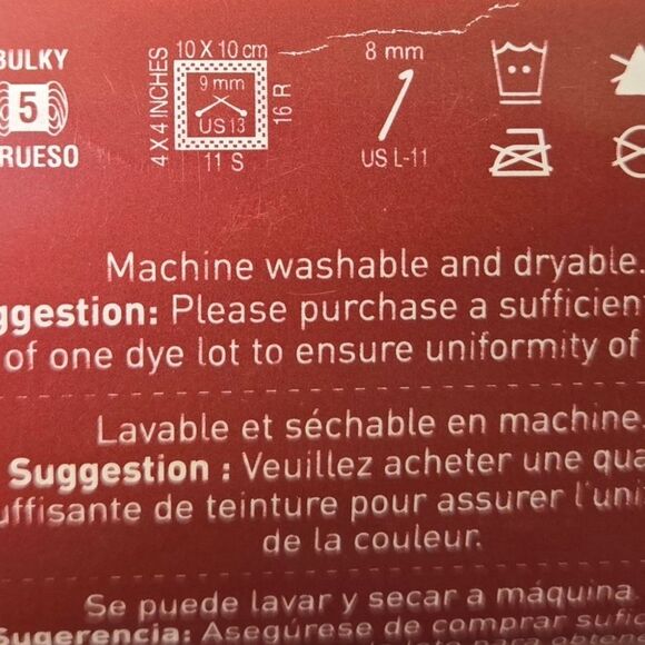 LOOPSโ& THREADS CHARISMA CHARCOAL 3.5 Oz Per Skein 109 Yds X4 - Picture 4 of 12